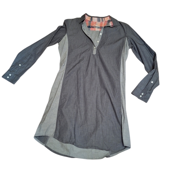 Kuhl Kiley Roll Tab Sleeved Dress Two Toned Gray No Belt Ladies Med gorpcore - Picture 3 of 6